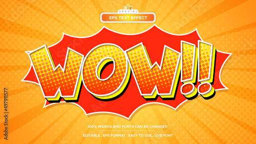 Comic Wow Text effect