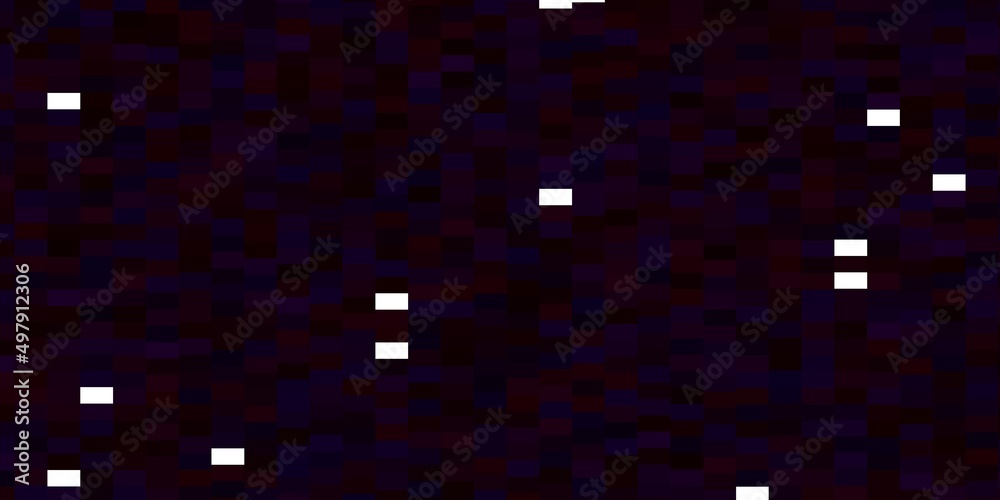 Dark Purple vector background with rectangles.