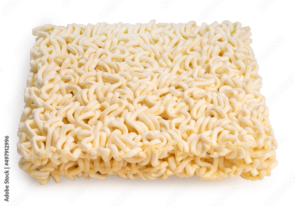 Flavor instant noodles isolated on white background, Instant noodles on white With clipping path. Flavor instant noodles isolated on white background, Instant noodles on white With clipping path.