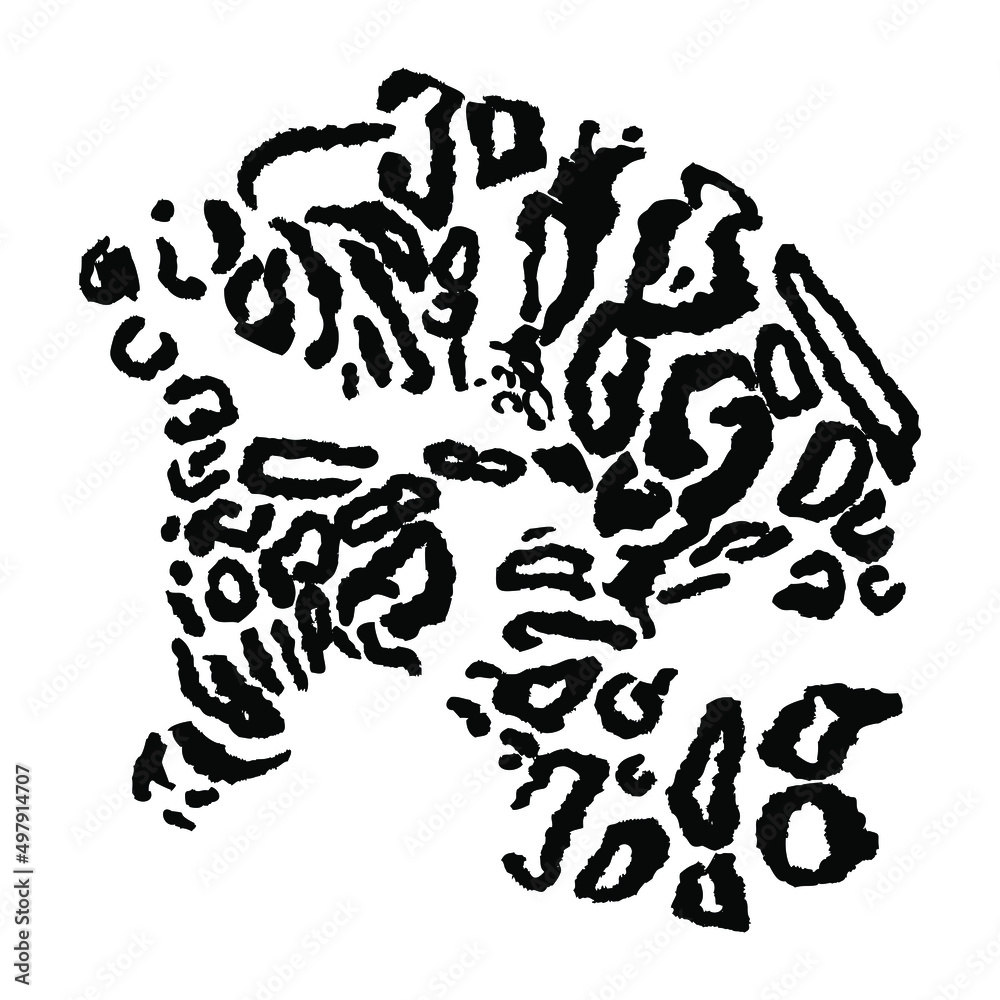 Vector seamless abstraction illustration. Tiger cheetah texture with African style abstraction for printing packaging, cards, designers, clothes, interior, icon, logo Vector seamless abstraction illustration. Tiger cheetah texture with African style abstraction for printing packaging, cards, designers, clothes, interior, icon, logo