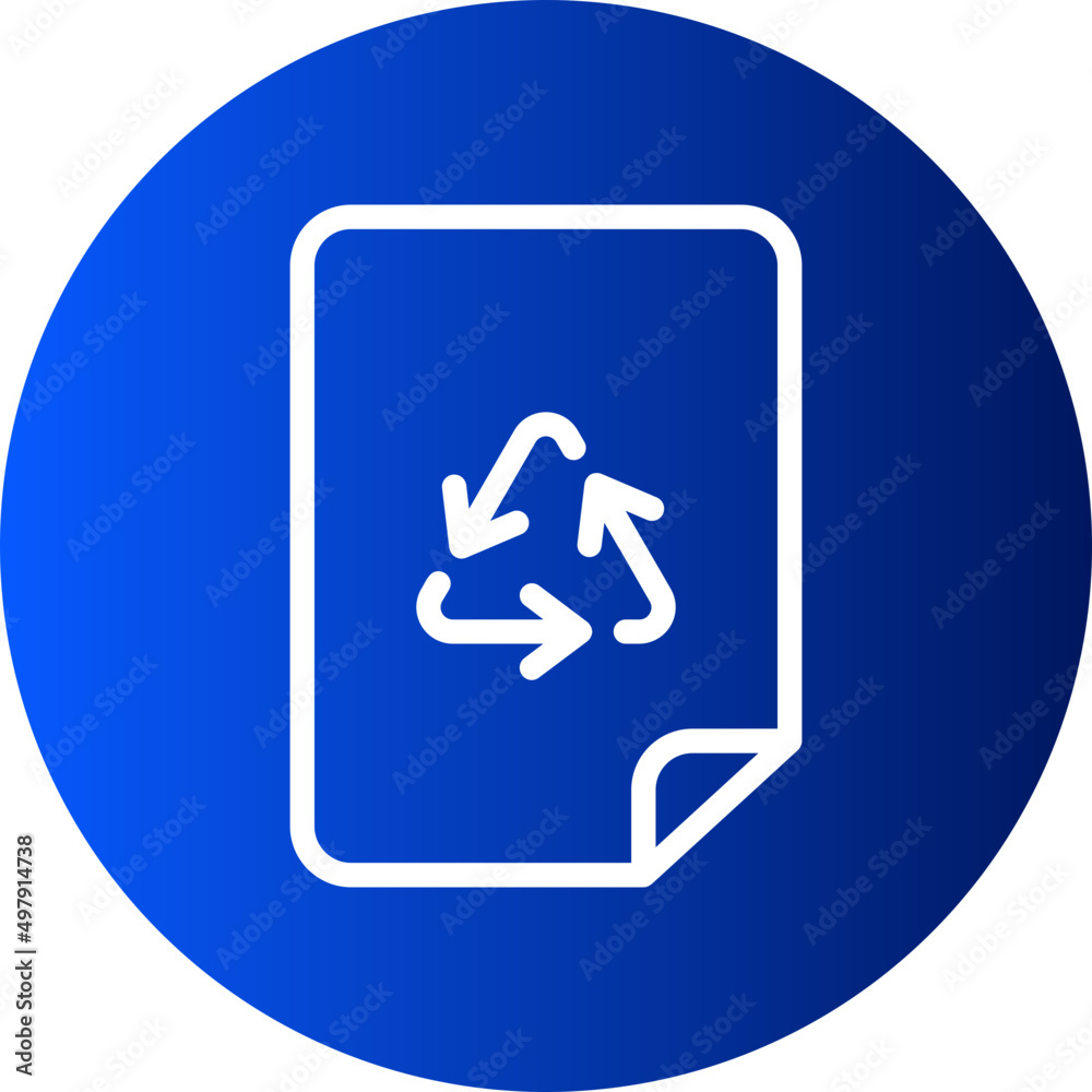 paper recycle gradient icon paper recycle gradient icon