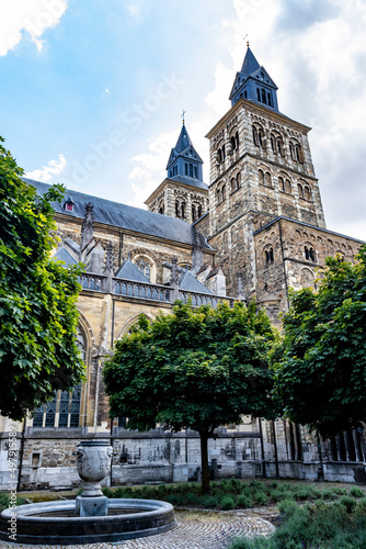 Exterior of the Basilica of Saint Servatius in Maastricht, Limburg, The Netherlands