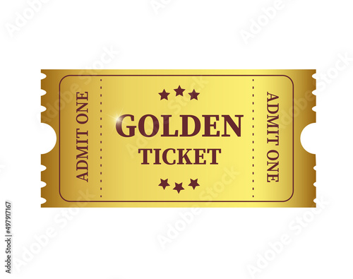 Realistic Golden ticket. 