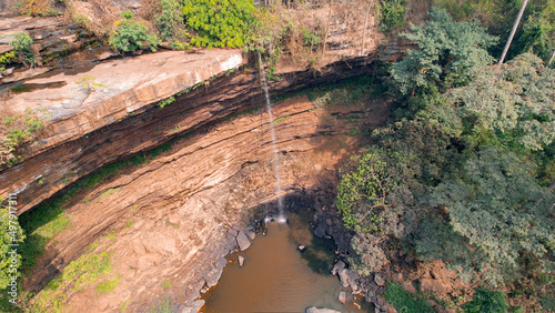 Boti Waterfalls in the dry season, Boti, Ghana photo