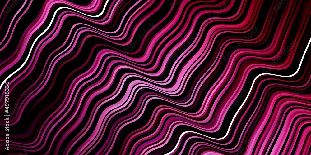 Dark Pink vector pattern with curves. Dark Pink vector pattern with curves.