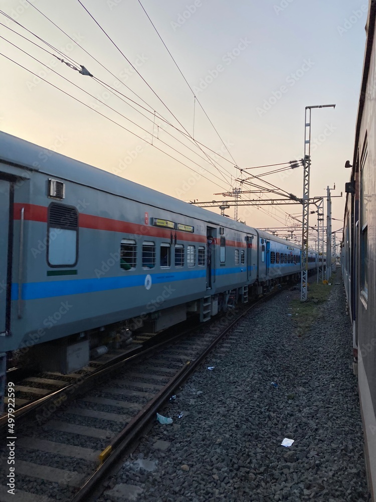 train on the railway