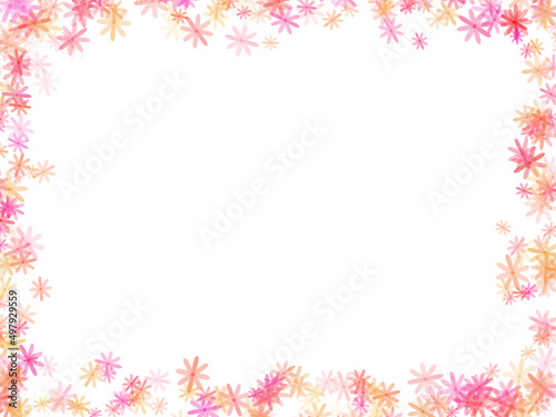 Flowers Frame Background