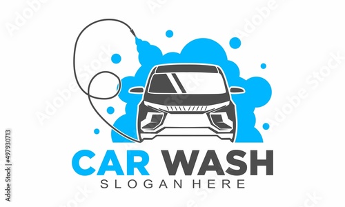 Car wash business vector logo