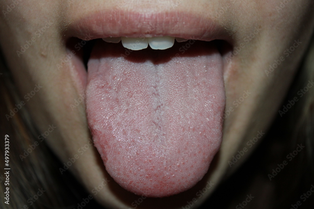 Obraz premium Close Up of a Mouth of a Person