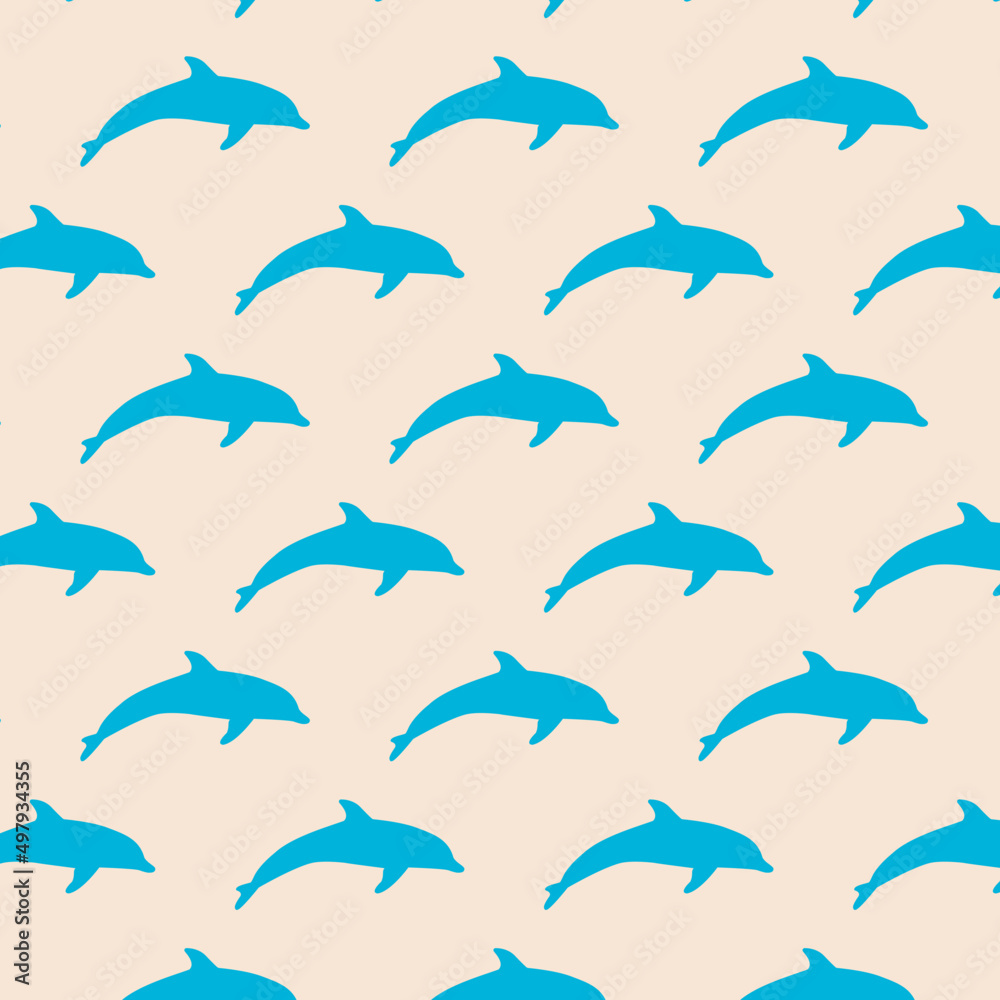 patrón con delfines patrón con delfines
