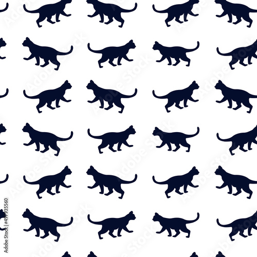 CAT Pattern silhouette  vector  animal  dog  illustration  cat  animals  icon  dinosaur  black  horse  pet  set  collection  wild  silhouettes  mammal  design  wolf  outline  running  dogs  wildlife  