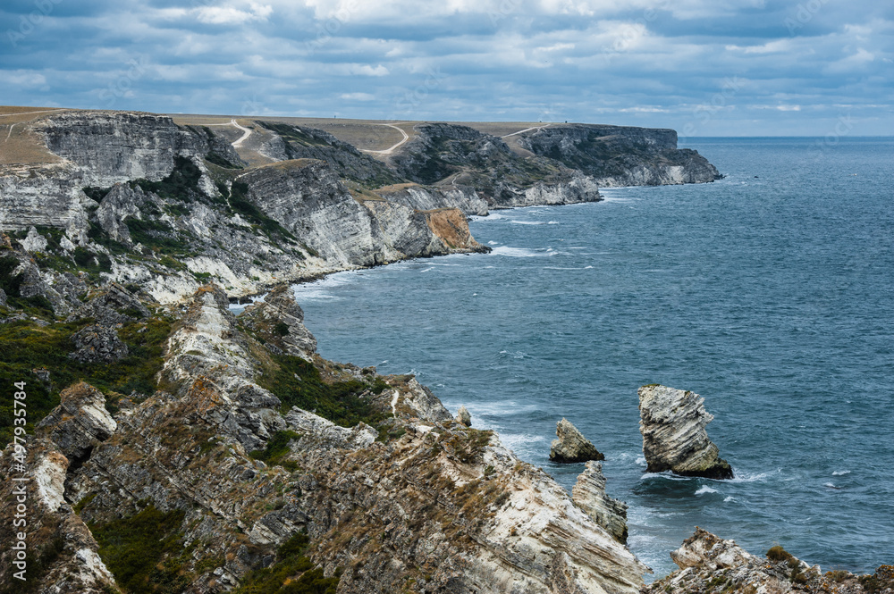 Seashore, Tarhankut, Dzhangul. Crimea, Russia Seashore, Tarhankut, Dzhangul. Crimea, Russia