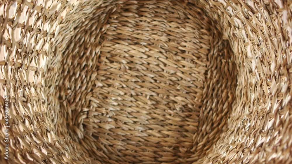 top view of Clothes in basket on floor top view of Clothes in basket on floor