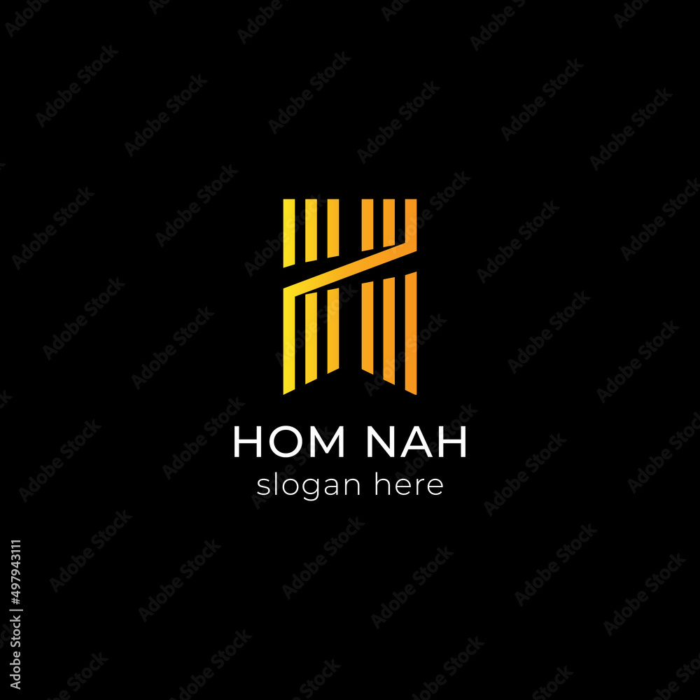 Luxury Letter H Gold logo design vector template for business Luxury Letter H Gold logo design vector template for business