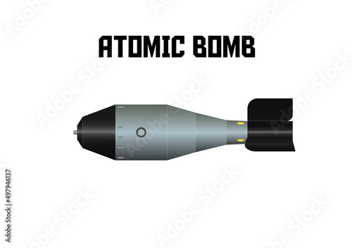 Fotografija Atomic bomb vector flat design