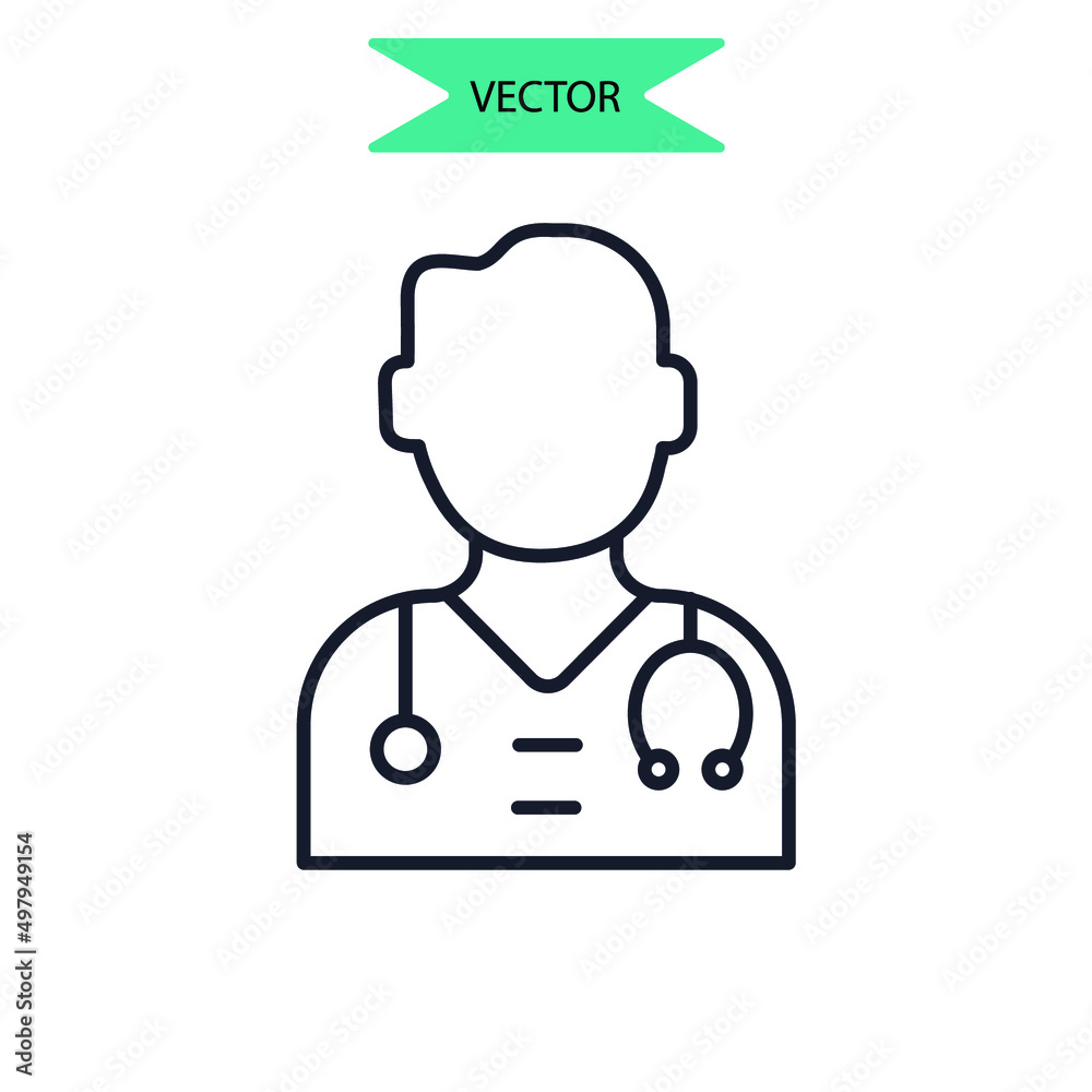doctor icons symbol vector elements for infographic web doctor icons symbol vector elements for infographic web