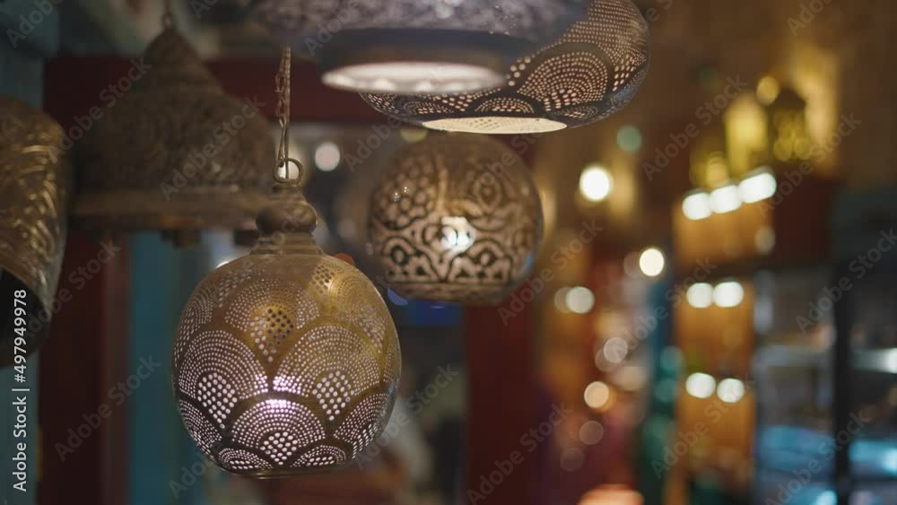grand arabic lamp bazar shop
