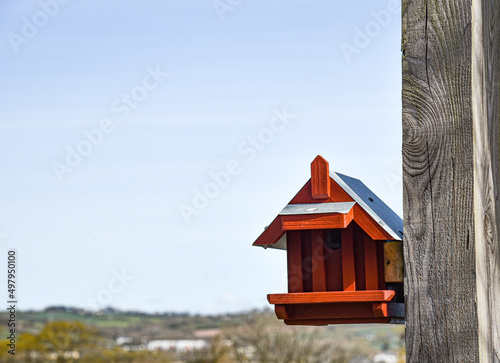 wooden bird house