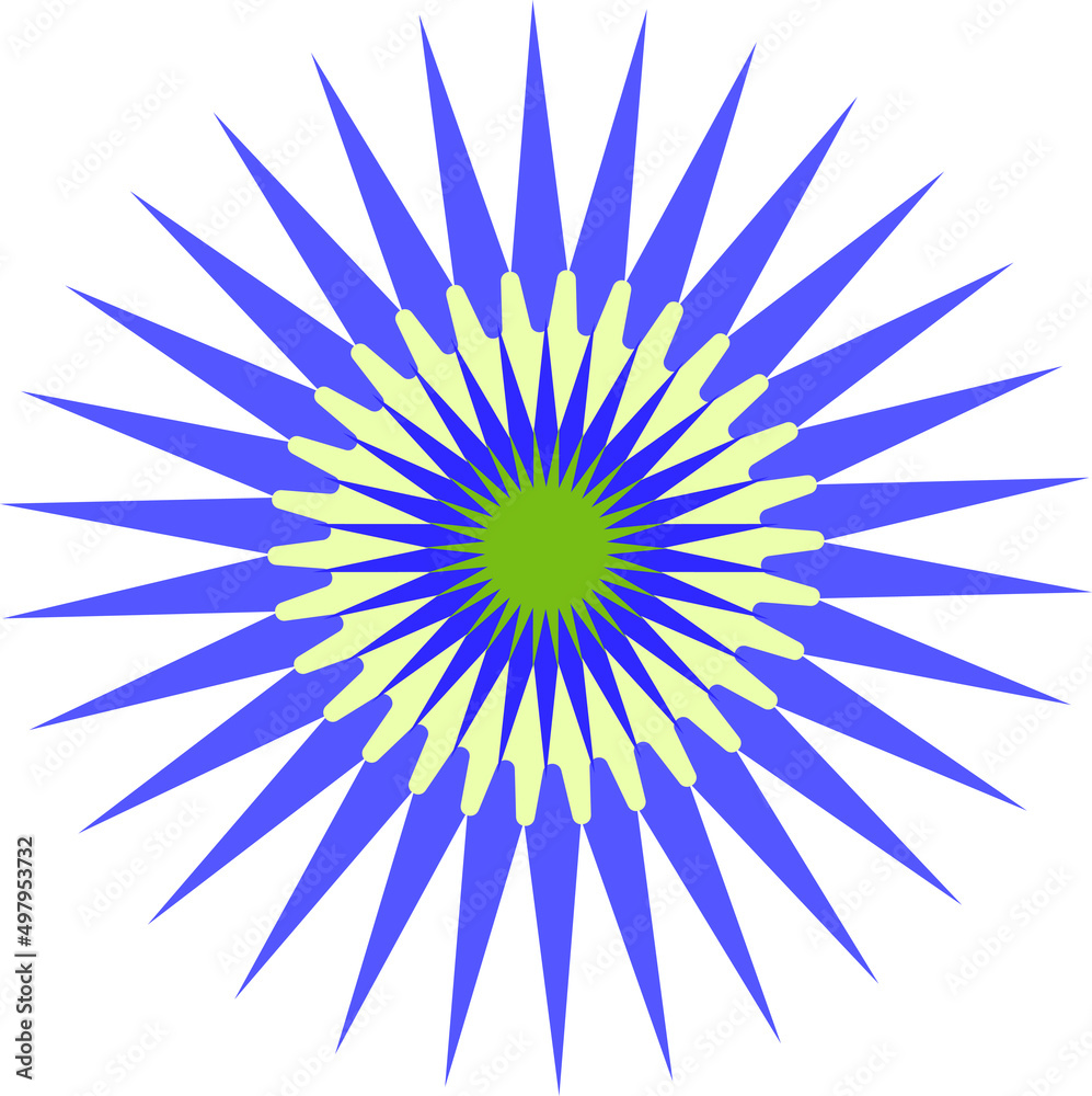 A bright shining star in blue-green tones. A vector file is useful for creating your designs. A bright shining star in blue-green tones. A vector file is useful for creating your designs.