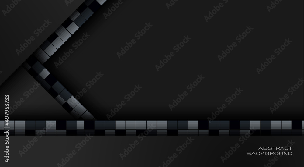 Obraz premium Elegant black premium abstract background