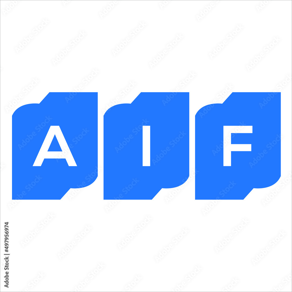 AIF letter logo design on WHITE background. AIF creative initials letter logo concept. AIF letter design. AIF letter logo design on WHITE background. AIF creative initials letter logo concept. AIF letter design.