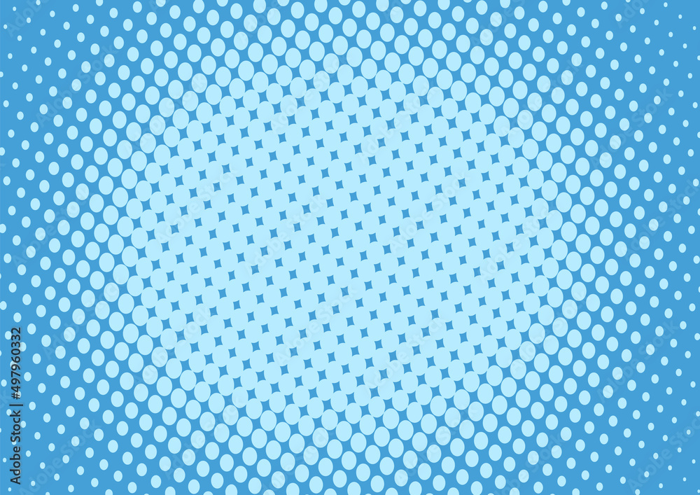 Light blue superhero pop art background in retro comics style, vector illustration eps10