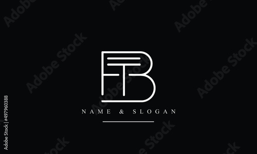 TB, BT, T, B abstract letters logo monogram
