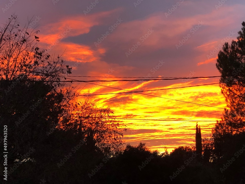 Coucher de soleil occitanie uzes Coucher de soleil occitanie uzes