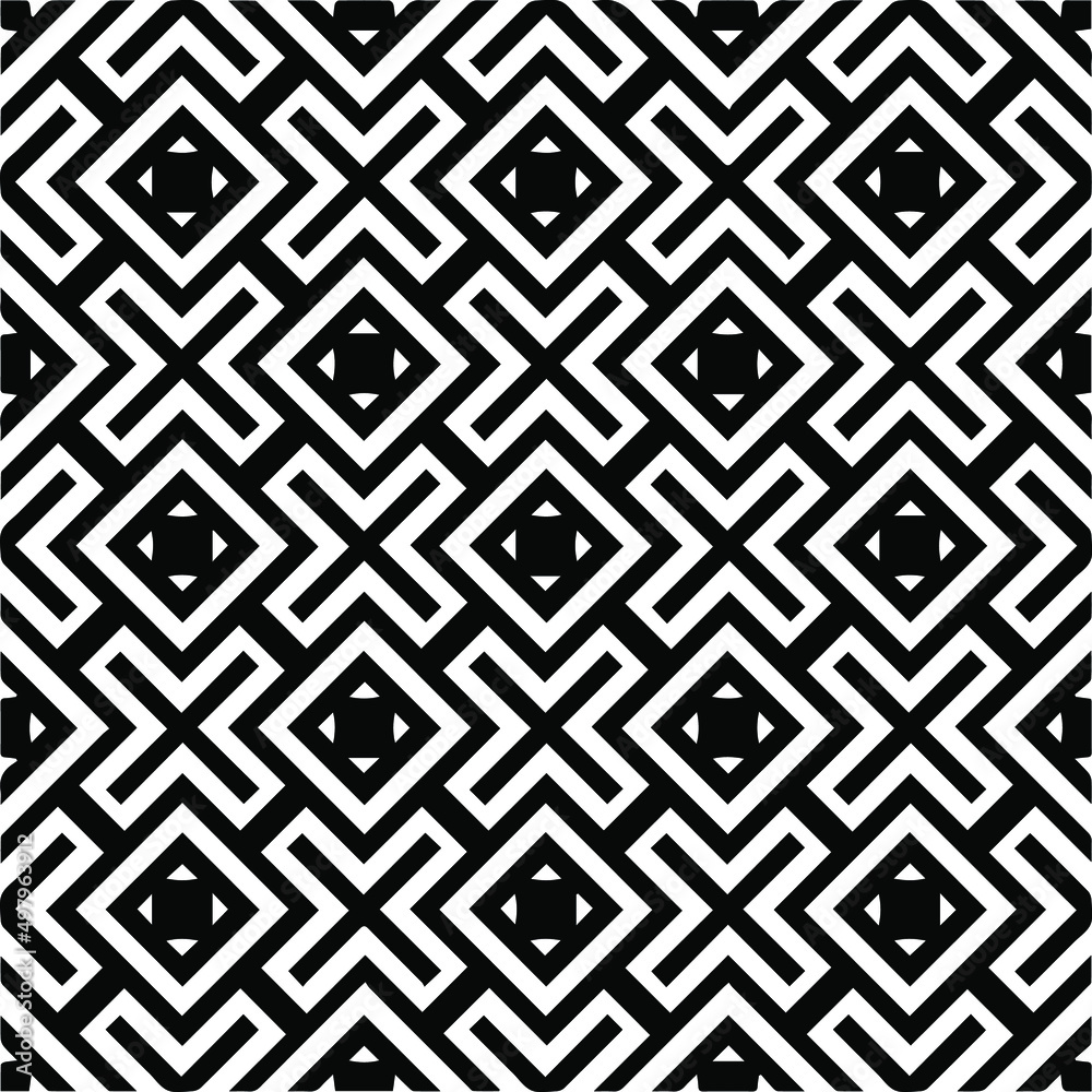 Seamless vector pattern in geometric ornamental style. black and white pattern.Design element for prints, backgrounds, template, web pages and textile pattern. Geometric art. Seamless vector pattern in geometric ornamental style. black and white pattern.Design element for prints, backgrounds, template, web pages and textile pattern. Geometric art.