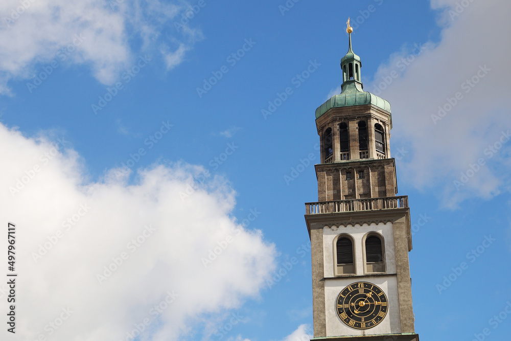 Perlach tower in Augsburg, Gemany	