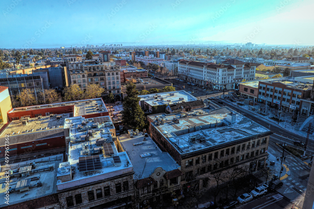 Fototapeta premium Looking over downtown Berkeley, California