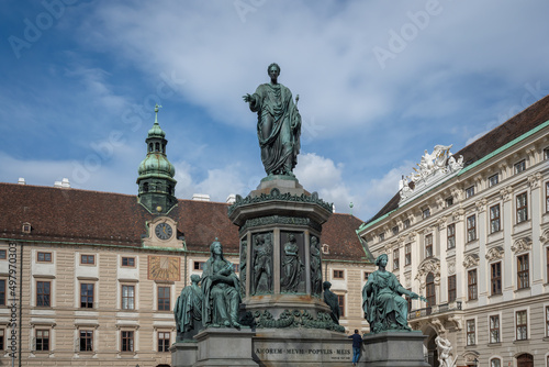 Francis II Statue by Pompeo Marchesi, 1846, at Hofburg Palace Inner Court - Vienna, Austria