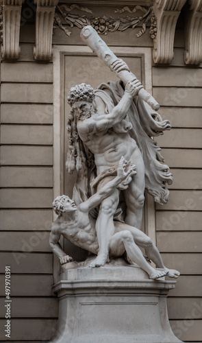 Heracles and Busiris at Hofburg Palace by Lorenzo Mattielli, 1729 - Vienna, Austria