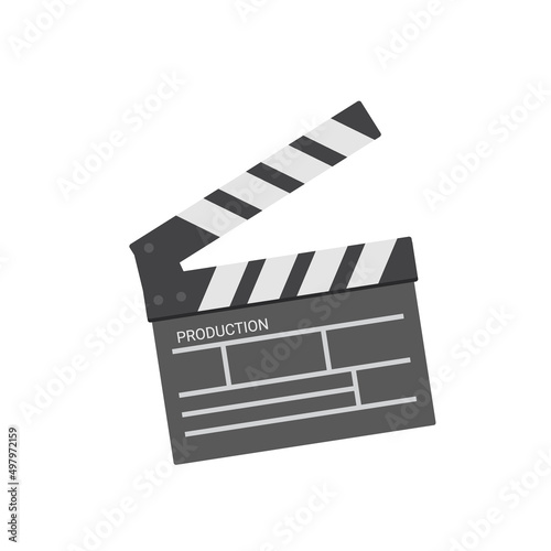 film clapper icon vector illustration.