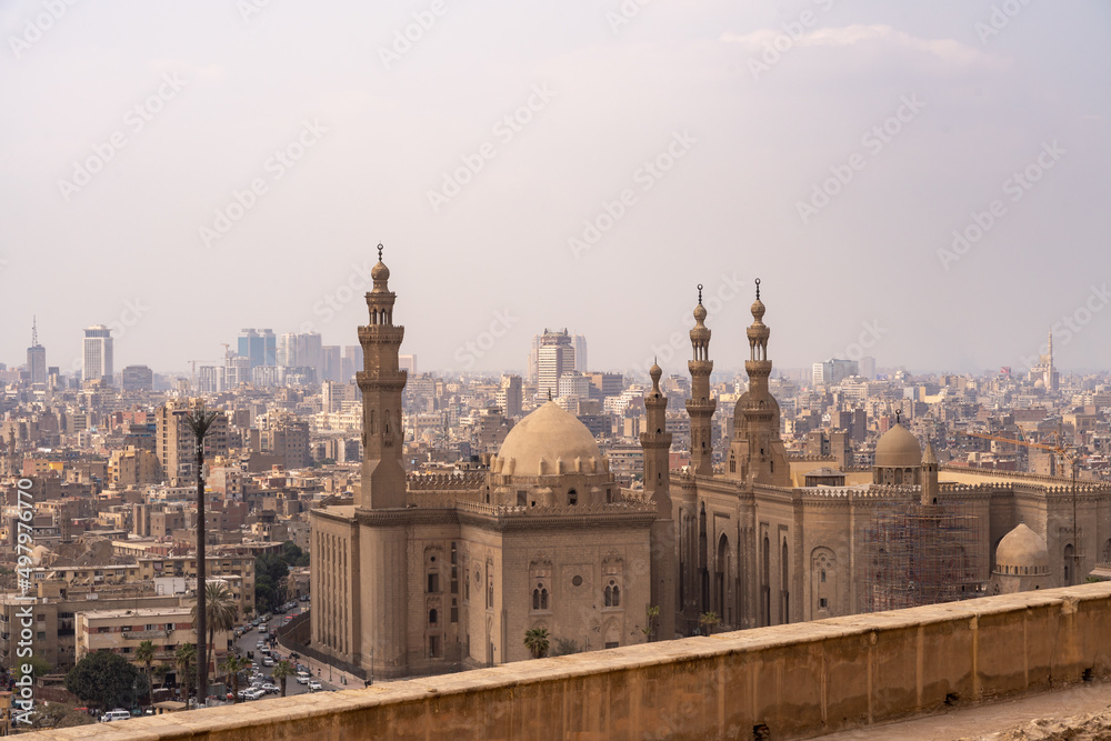 Panorama of Cairo, Egypt city skyline