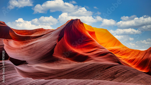 Famous and amazing Antelope Canyon Arizona USA - Art and travel concept