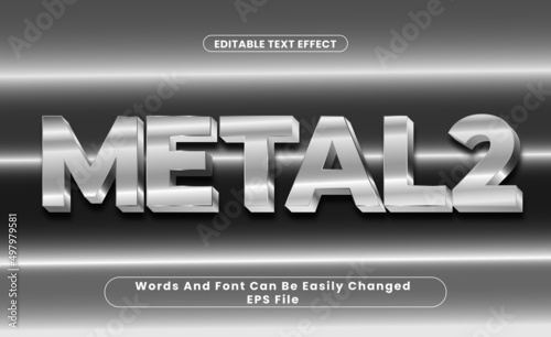 Metal2, Editable Text Effect, Word and Font Can Be Change