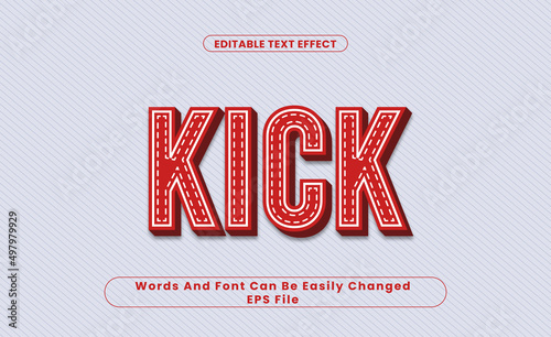 Kick  Editable Text Effect  Word and Font Can Be Change