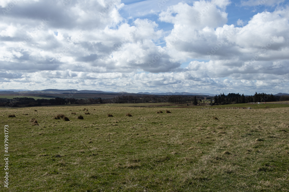 Obraz premium Pentland Regional Park, Scotland. Beautiful Scottish landscape view