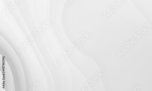 Abstract white gray colors gradient with wave lines pattern texture background. © Mama pig