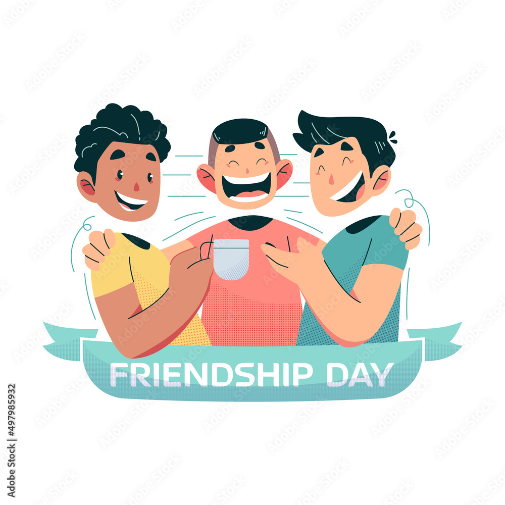 Friendship concept vector Illustration idea for landing page template ...
