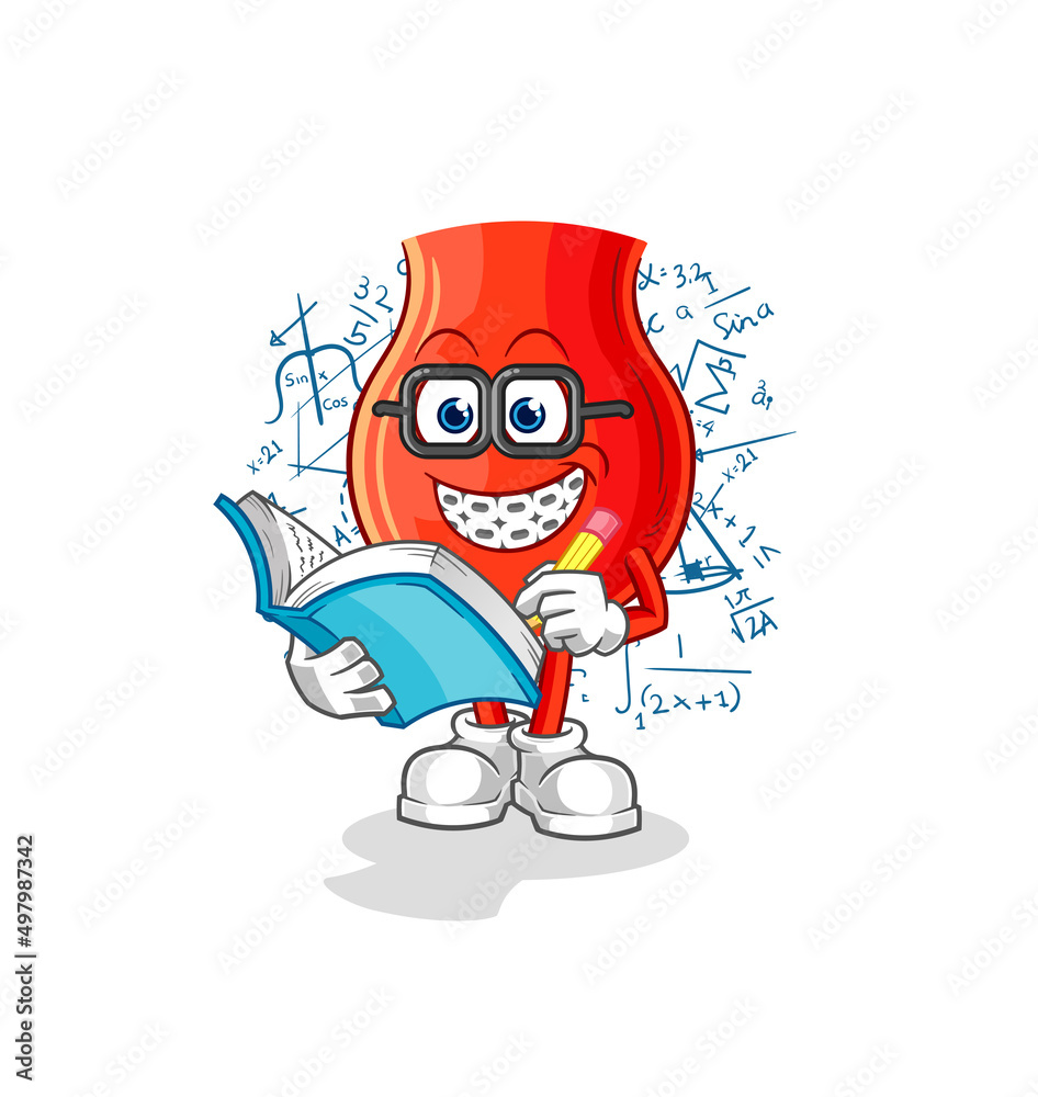 uvula geek cartoon. cartoon mascot vector