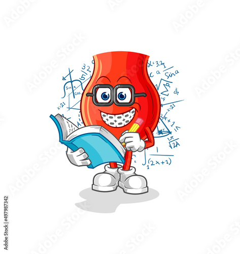 uvula geek cartoon. cartoon mascot vector