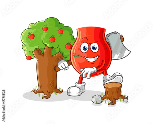 uvula Carpenter illustration. character vector