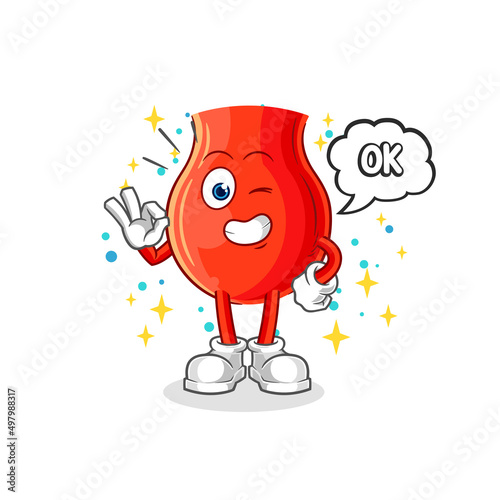 uvula agree mascot. cartoon vector