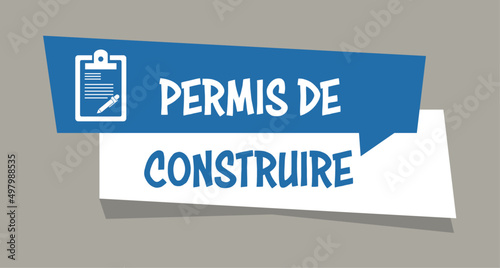Logo permis de construire.