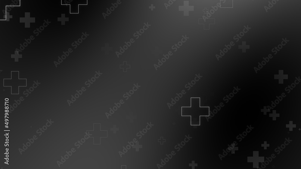 Medical health cross neon light shapes pattern on black background. Abstract healthcare with coronavirus infected deaths case concept. Medical health cross neon light shapes pattern on black background. Abstract healthcare with coronavirus infected deaths case concept.