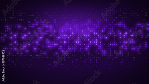 Wallpaper Mural Abstract dot pattern purple light gradient texture technology background. Torontodigital.ca