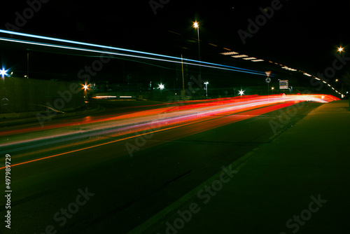 night traffic in the city Long Exposure © musty
