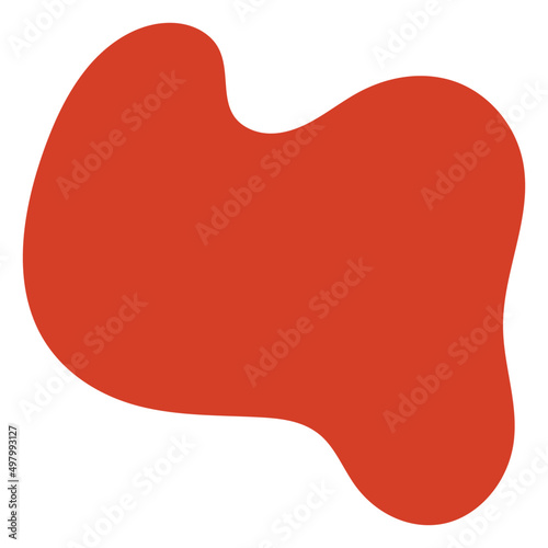 set of abstract organic blob shape elements